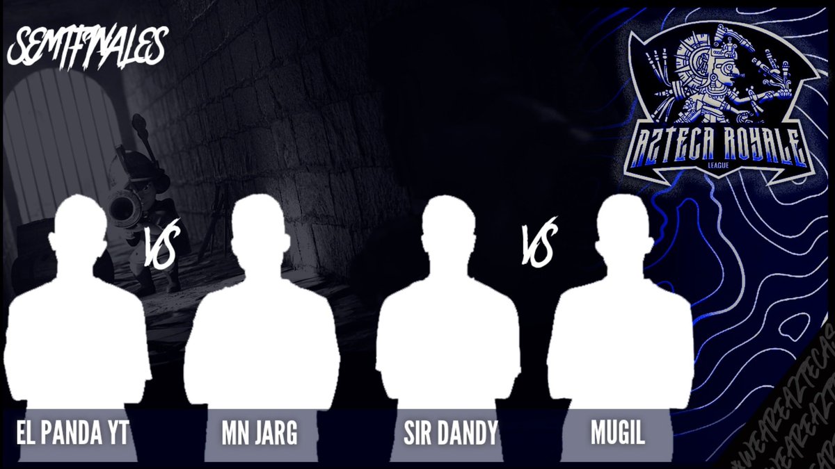 #CR | ¡SEMIFINALES!

Hoy tenemos las semifinales de la primera edición individual de la Azteca Royale!!!!

¿Quienes jugarán la gran final?

⏱️ 6:00 PM 🇲🇽
🎙️ @xTheKillerBlack 
➡️youtube.com/c/xTheKillerBl…