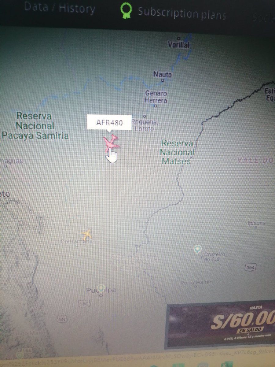 100pesos's tweet photo. La vacuna ya cruzó #Iquitos rumbo a #Lima #AF480 #VacunasCOVID19 #Sinopharm https://t.co/qqQl31Ysf6