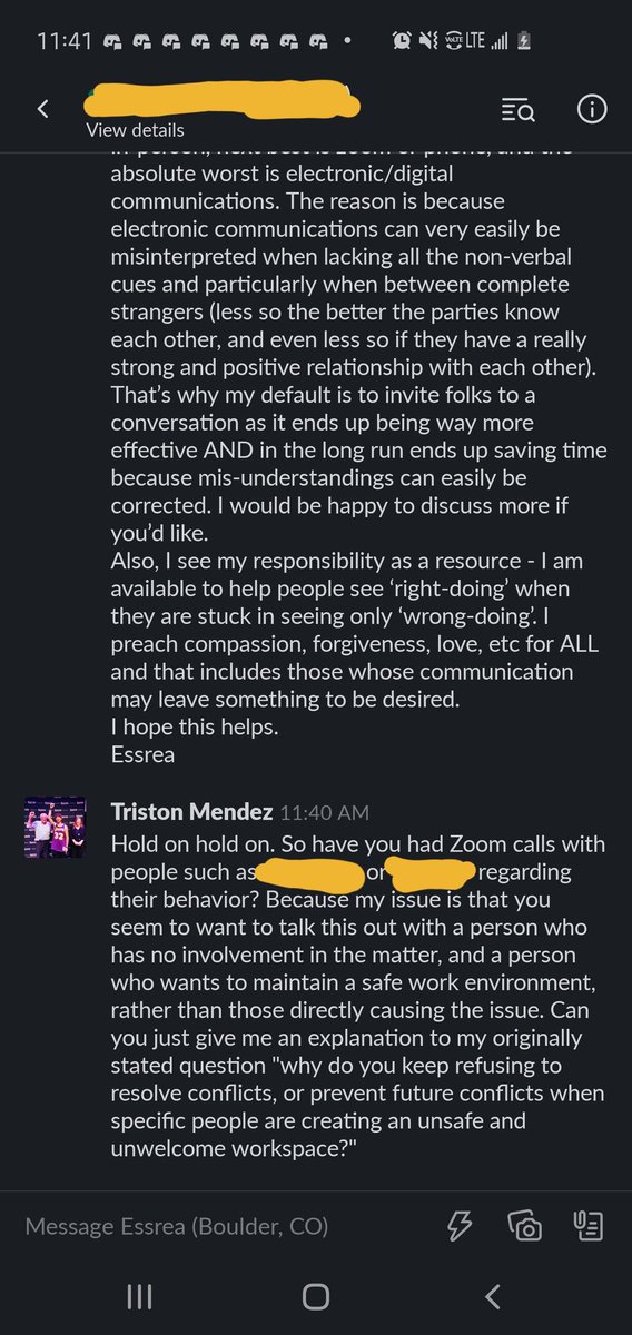 >This meant, the HR Department was parallel to paid opposition, no longer having the authority to enforce Community Guideline violations on Certain individuals>New leaders for this now-Circle were of virtually no help in holding individuals accountable for their bad behavior