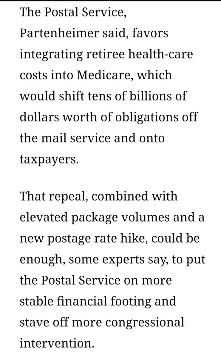 Looks like the funding issues DeJoy used to sabotage mail delivery were mostly contrived and reforms to their pensions are pretty easy to fix!F*CK YOU, DEJOY, HOW MANY DIED BECAUSE THEIR PRESCRIPTIONS WERE DELAYED?