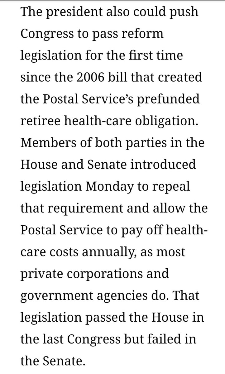 Looks like the funding issues DeJoy used to sabotage mail delivery were mostly contrived and reforms to their pensions are pretty easy to fix!F*CK YOU, DEJOY, HOW MANY DIED BECAUSE THEIR PRESCRIPTIONS WERE DELAYED?