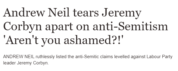 Given the Tories repeated use of antisemitic conspiracy theories, & Johnson's '72 Virgins', it's troubling that Tory MPs & Mr Neil are reticent about mentioning it.It's one reason why people believe that  #GBNews may be as blind to its own prejudices as the Tories are to theirs.