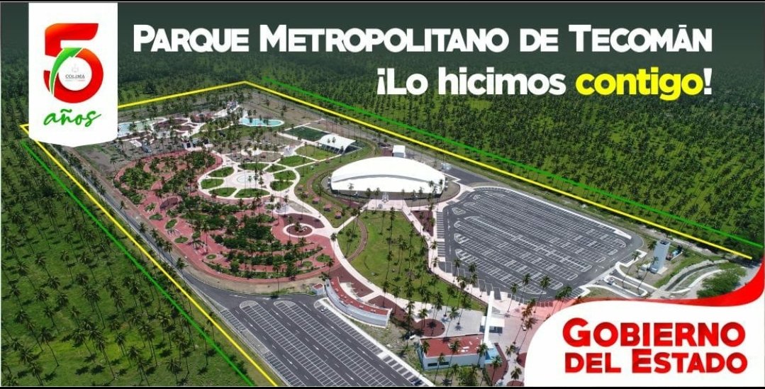 SEIDURColima's tweet photo. El Parque Metropolitano de Tecomán ¡Lo Hicimos Contigo!. #SEIDURColima https://t.co/2nMS7QekDG
