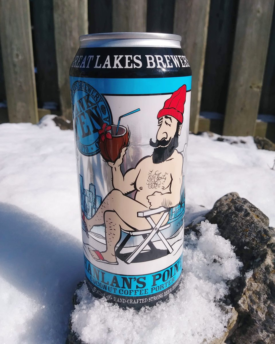 Gordie Levesque can enjoy a flavoured porter outside any time of year. But for those who don't, there's #homedelivery 
Order it from Great Lakes Brewery and bask in the flavour of craft beer from #SouthEtobicoke

greatlakesbeer.com/Beer/hanlans-p…