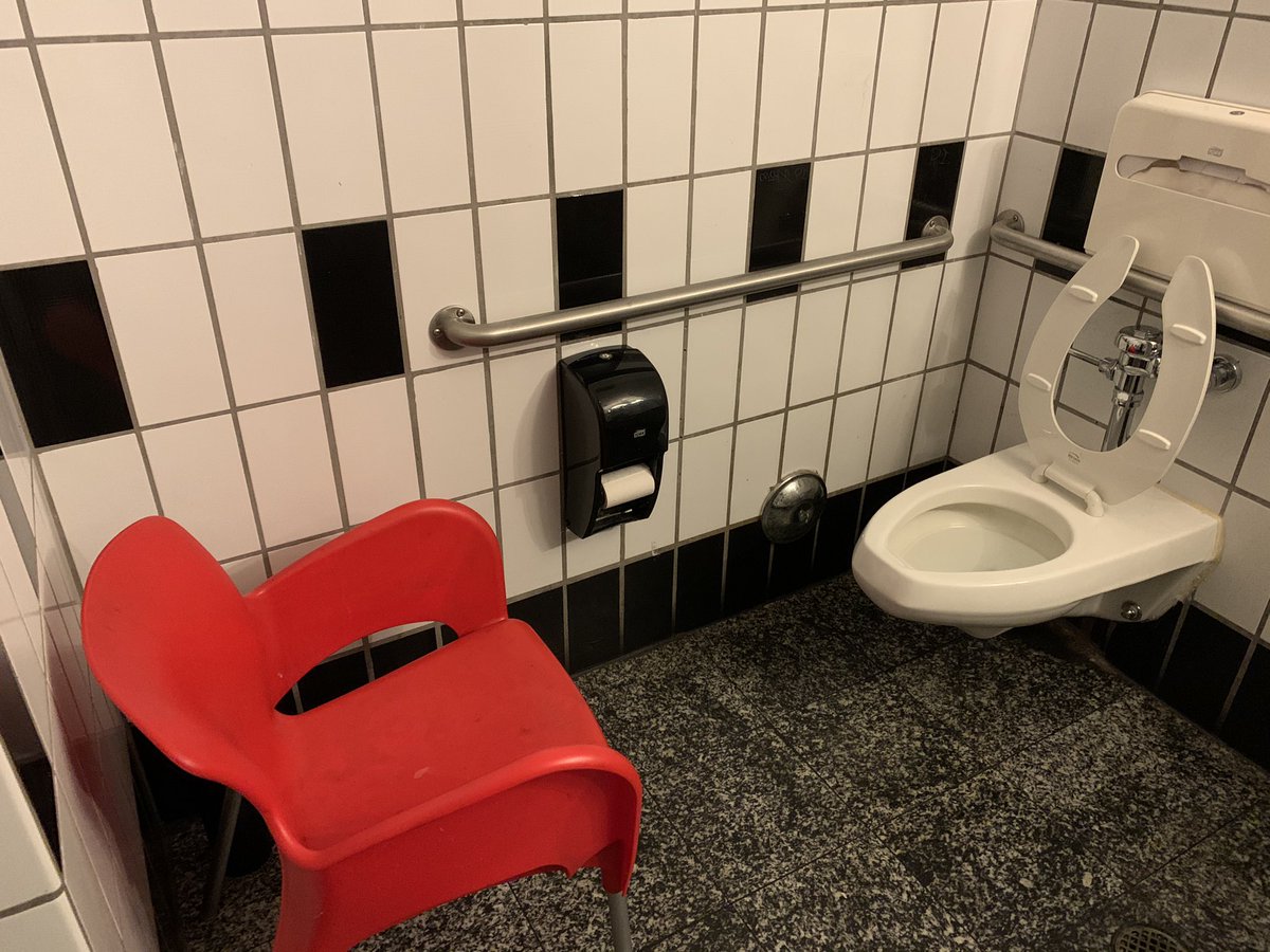 I am uncomfortable with the implications of this bathroom configuration.  #SuperBowlSushi