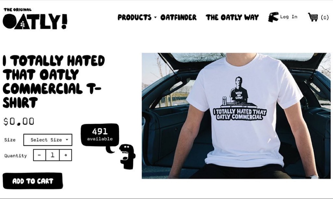 I’ve totally changed my mind on  @oatly’s ad. As  @iiiitsandrea said, they are pulling a stunt, led by the ad on TV. That ad was shot 3 years ago, it’s on YouTube, here: And they knew you’d hate it! How? Check out what they’re selling:
