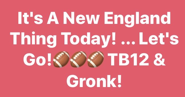 TeamBombSquad1's tweet photo. New England Buccaneers! https://t.co/m0GEJn7KiA