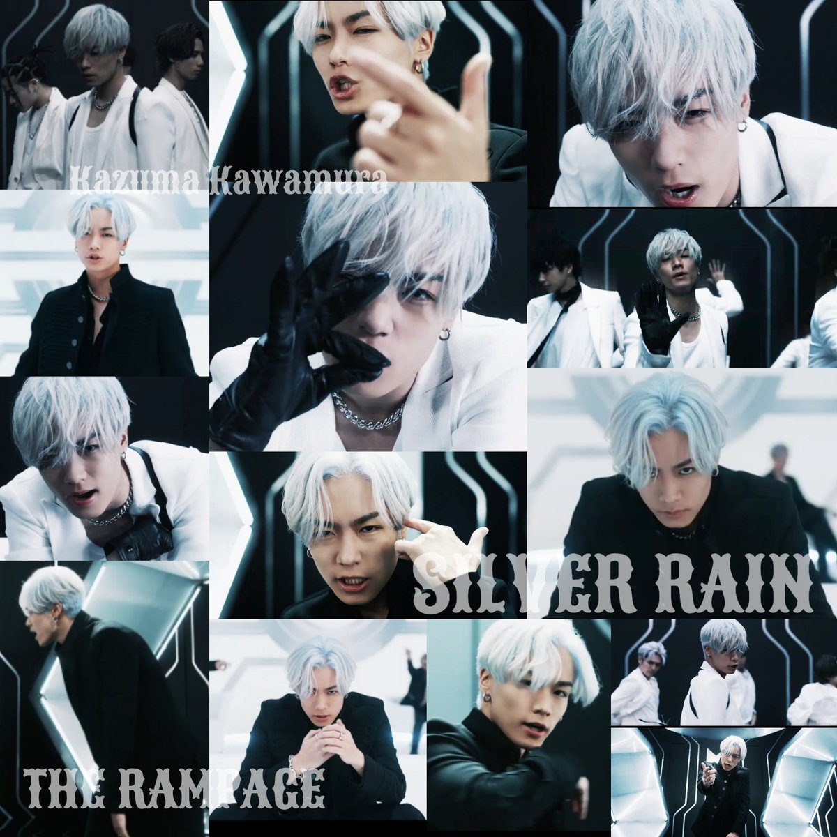 定番入荷 川村壱馬 クッション SILVER RAIN 黒衣装 ランページ