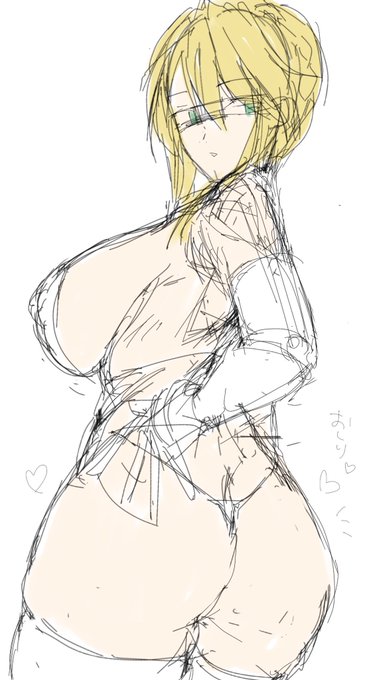 ラフから完成までこんな感じというアレ₍ᐢ.ˬ.ᐢ₎♡ 