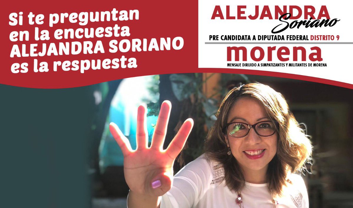 GabyCoutino's tweet photo. Dará inicio dentro de poco la #Encuesta de @PartidoMorenaMx para definir a #Candidat@s a puestos de #ElecciónPopular en #Elecciones2021. La comprometida activista @AleSorianoR solicita el apoyo con su voto a los #Ciudadanos comprometidos de #TuxtlaGutiérrez #Chiapas https://t.co/23TAGLR9wZ