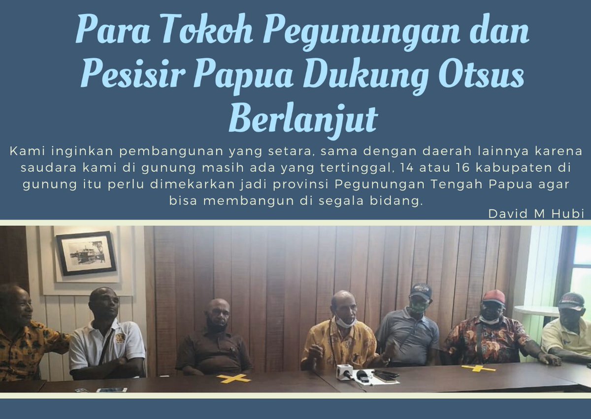 Para tokoh pegunungan dan pesisir Papua dukung Otsus berlanjut #IndonesiaMaju