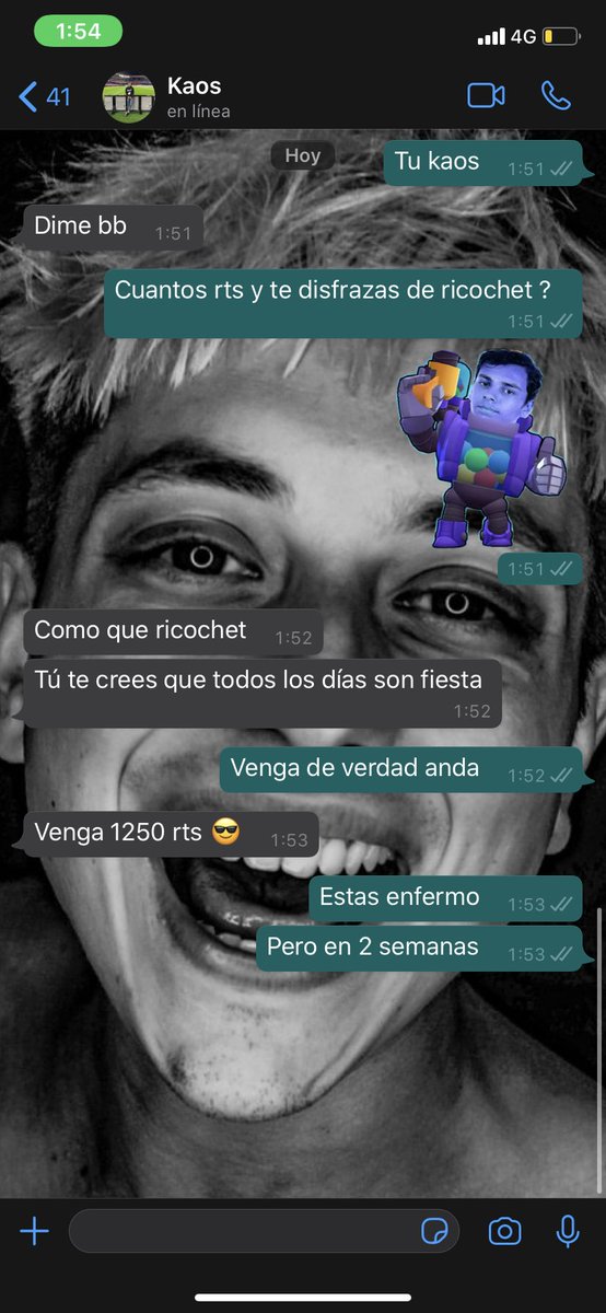 AleSSJGod's tweet image. 1250rts y @iKaoss11 kaos se disfraza de ricochet , porfavor hagamos esta hazaña real 🥺❤️

Rts y favs agradecidos