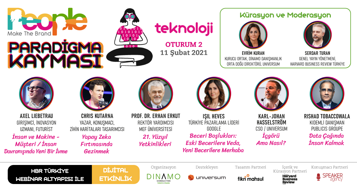 MaketheBrand's tweet image. Son 3 Gün: People Make The Brand&apos;in ikinci oturumu Teknoloji 11 Şubat&apos;ta. Kayıt ve detaylı bilgi  peoplemakethebrand.com adresinde. 
#PeopleMakeTheBrand 

@ErhanErkut @rishad @aliebetrau @ChrisKutarna 
@__Dinamo__  @HBRTurkiye @UniversumGlobal  @Speaker_Agency @evrimkuran