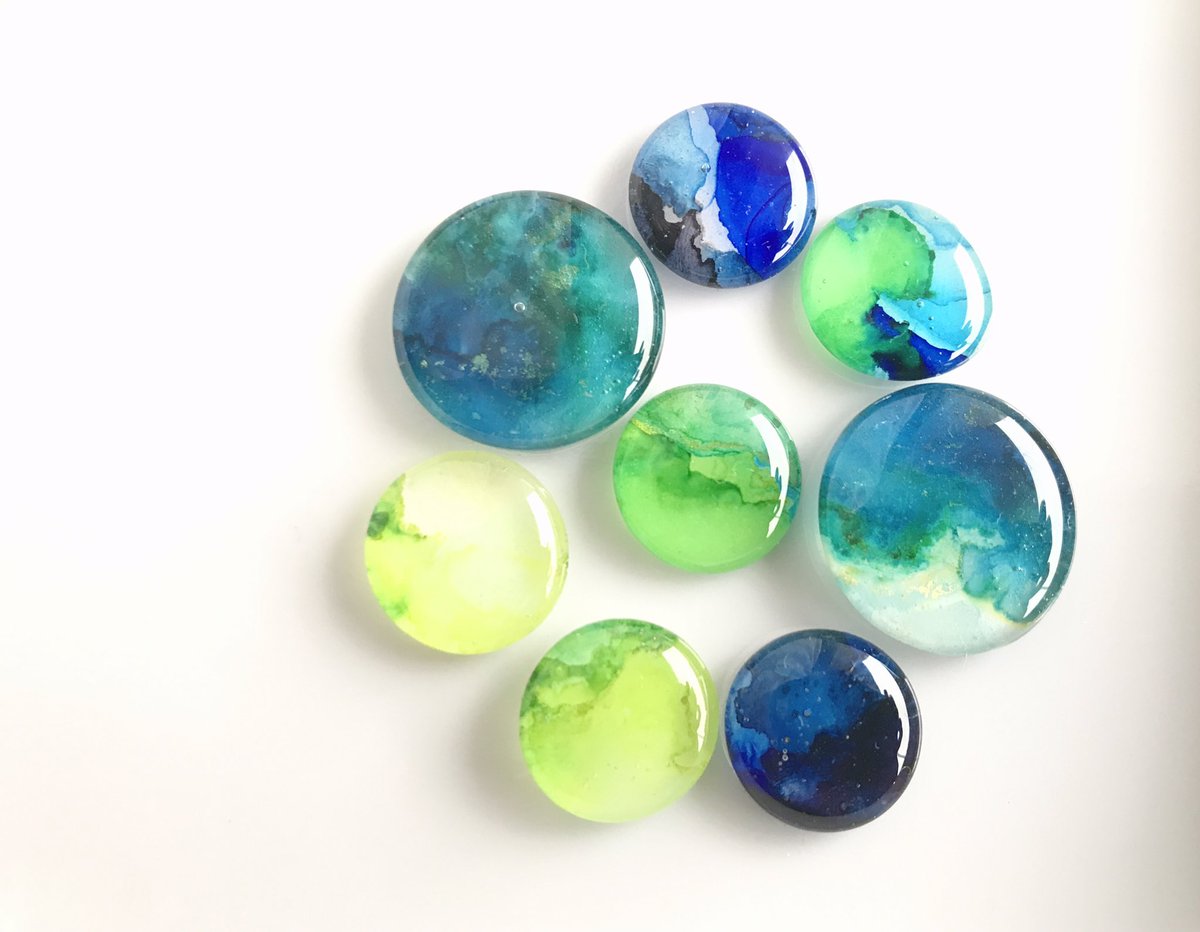 Hao Hao まるまるまる いろんな青といろんな緑 癒される色 ハンドメイド レジンアクセサリー ニュアンスアート Art 熊本