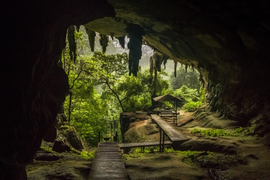 Today's site is Niah National Park, Sarawak, Malaysia. It's the location of Niah Caves and archaeological site. In the 1950's evidence of human habitation was found in the caves dating back to the Paleolithic era, 40,000 years ago.