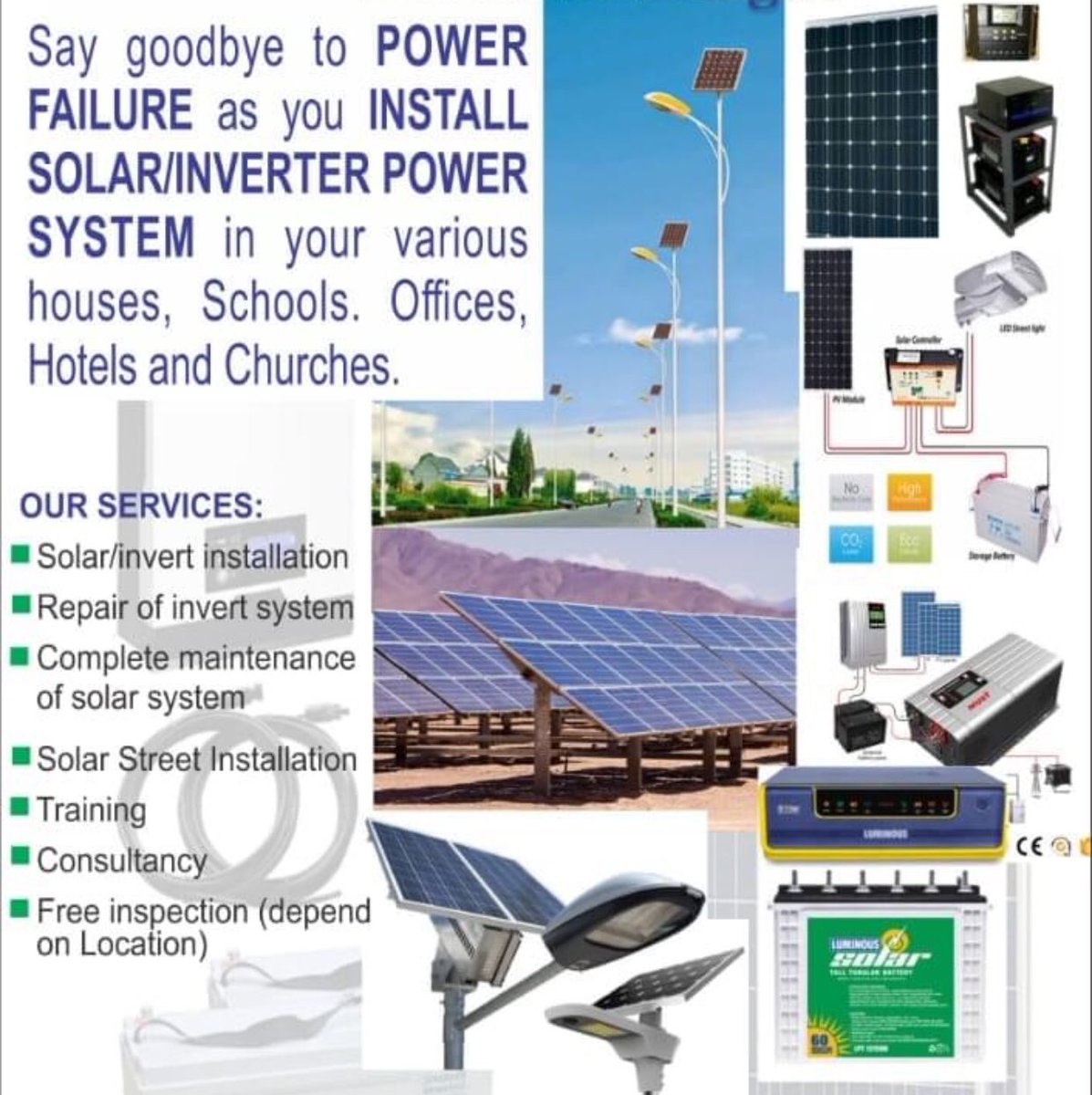 FairworthL's tweet photo. Let there be Light.......Abeg help us with retweet.....Free consultations on anything solar....Oya let’s go https://t.co/y2TxezhP4n