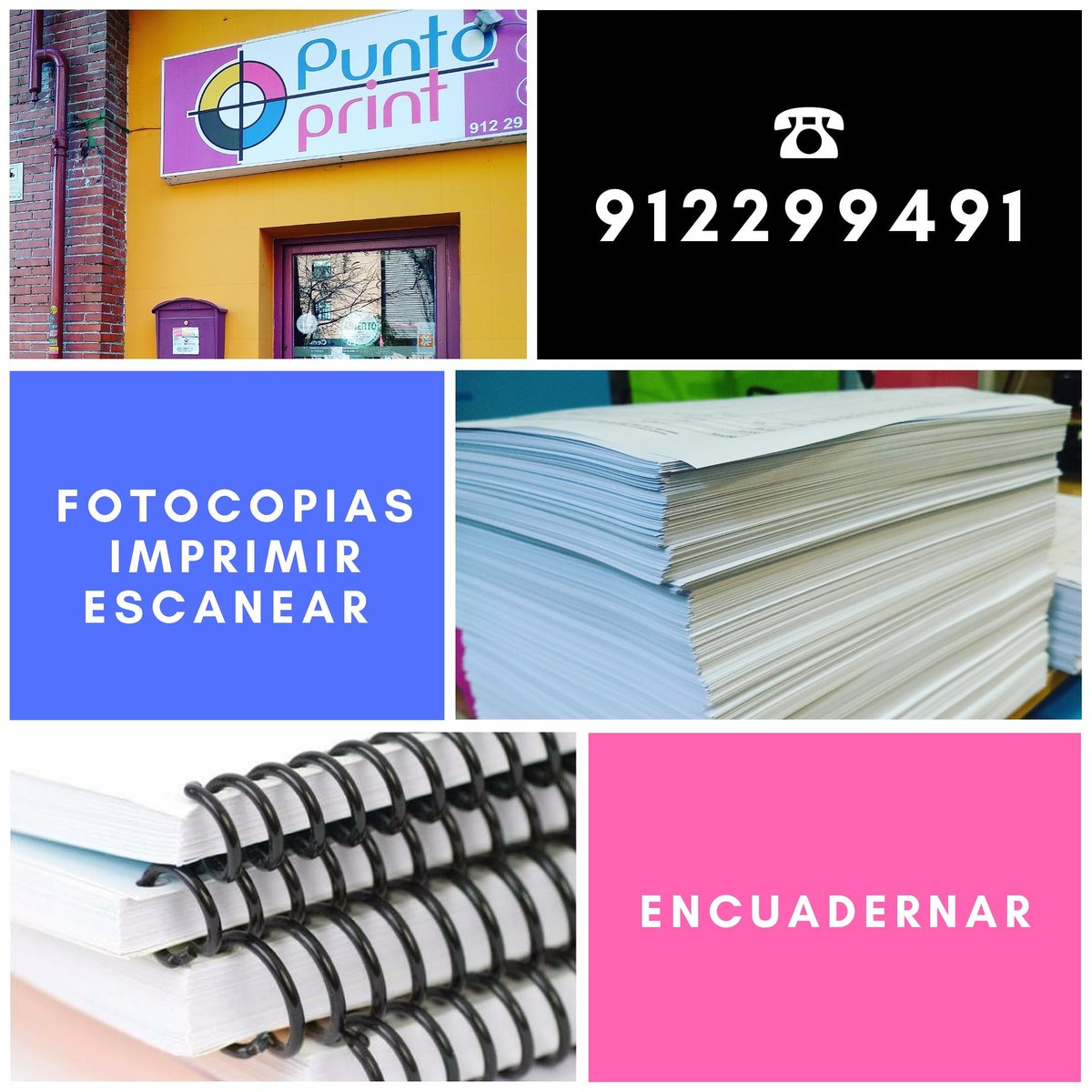punto_print's tweet photo. En #PuntoPrint puedes hacer fotocopias, impresiones de tus trabajos o proyectos, encuadernar, plastificar y mucho más.
.
Sector Descubridores 17 local 2 #trescantos 
.
#fotocopias #imprimir #encuadernar #encuadernacion #plastificados #escaneo #entrescantos #nuevotrescantos https://t.co/WbDcsrN3h4