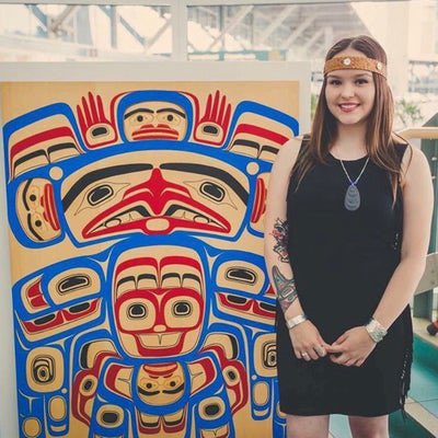 Today! Danika Naccarella is of Nuxalk & Gwa’sala-Nakwaxda’xw ancestry & an emerging artist from Bella Coola. She also helped create this design on the side of a ship! https://www.mycampbellrivernow.com/36016/northern-sea-wolf-starting-service-saturdayMore of her work here: IG:  https://www.instagram.com/designsbydanika/?hl=en http://www.skillscompetencescanada.com/en/partners-blog/danika-naccarella/