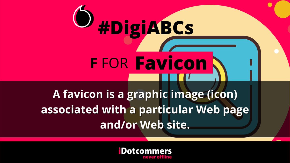 idotcommers's tweet photo. A favicon is a graphic image (icon) associated with a particular Web page and/or Web site.
#DigiABCs #digitalmarketing #seo #smm #sem #organic #agency #digitalagency #searchengineoptimization #favicon #website #socialmedia #marketing #socialmedia #socialmediamarketing #google https://t.co/Te8Z1SCTlV