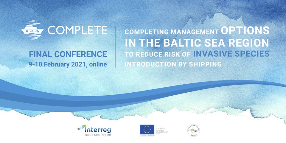 Only one day to go before the Final Conference of the #BalticComplete project!

Welcome to join us on 9-10 February! 

More information about the event at the link below:

balticcomplete.com/news/final-con…

#alienspecies
#ballastwater
#biofouling
#NIS