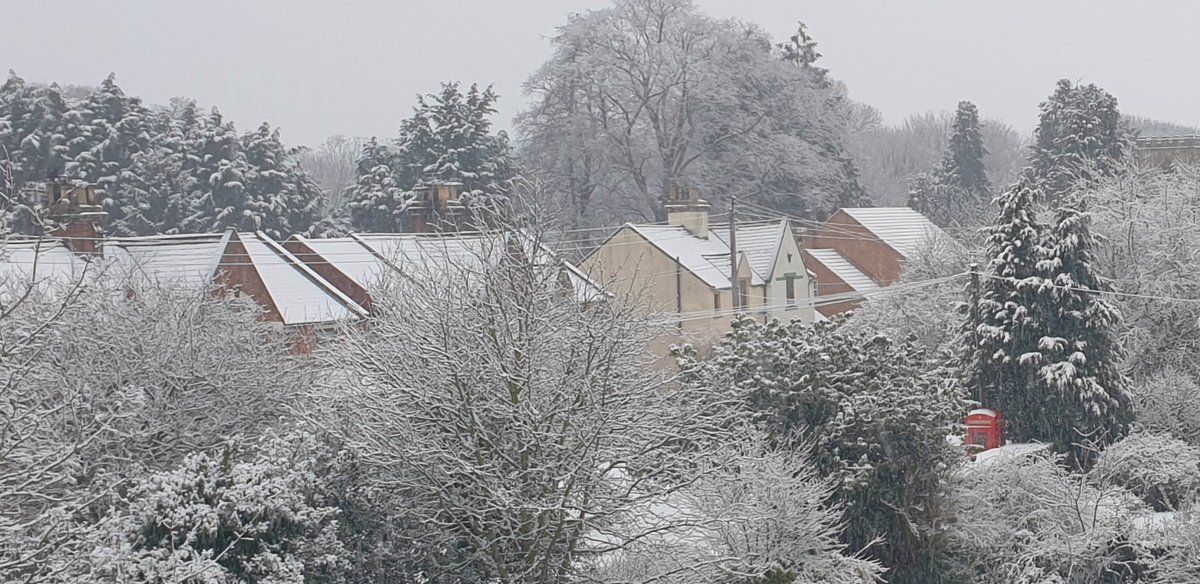 A new week and a new blanket of #snow. #Weather #Village #NorthYorkshireUK