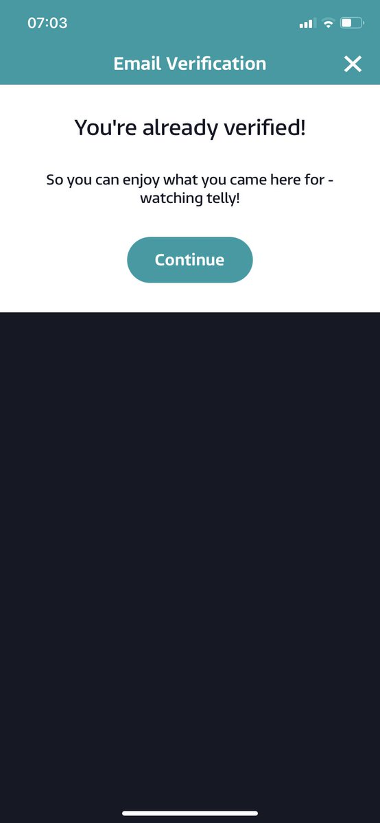 PurpleLady56's tweet photo. @ITV Sort it out! Going round in circles!!! Either i’m verified or I’m not!! Over to the BBC where I can watch live TV!!! https://t.co/ZFUkO6986D