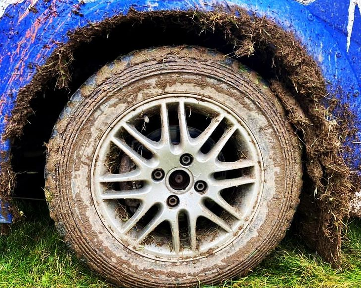 We think it's time for a wash. Mud, mud and more mud!