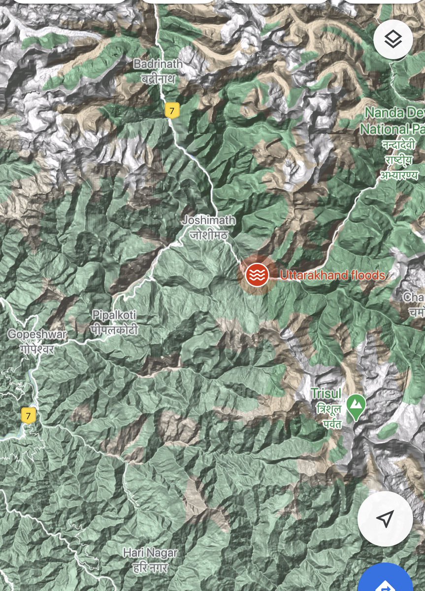 Now  @ParveenKaswan identified this as NandaDevi glacier - perhaps he mistook this as part of NandaDevi National Park- which is spread between both valleys. Check second pic for the exact location of Nanda Devi peaks