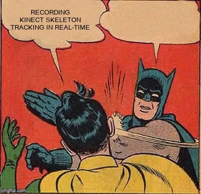 overflow_meme's tweet image. recording Kinect skeleton tracking in real-time stackoverflow.com/questions/6609… #kinectsdk #kinect #python #skeletoncode