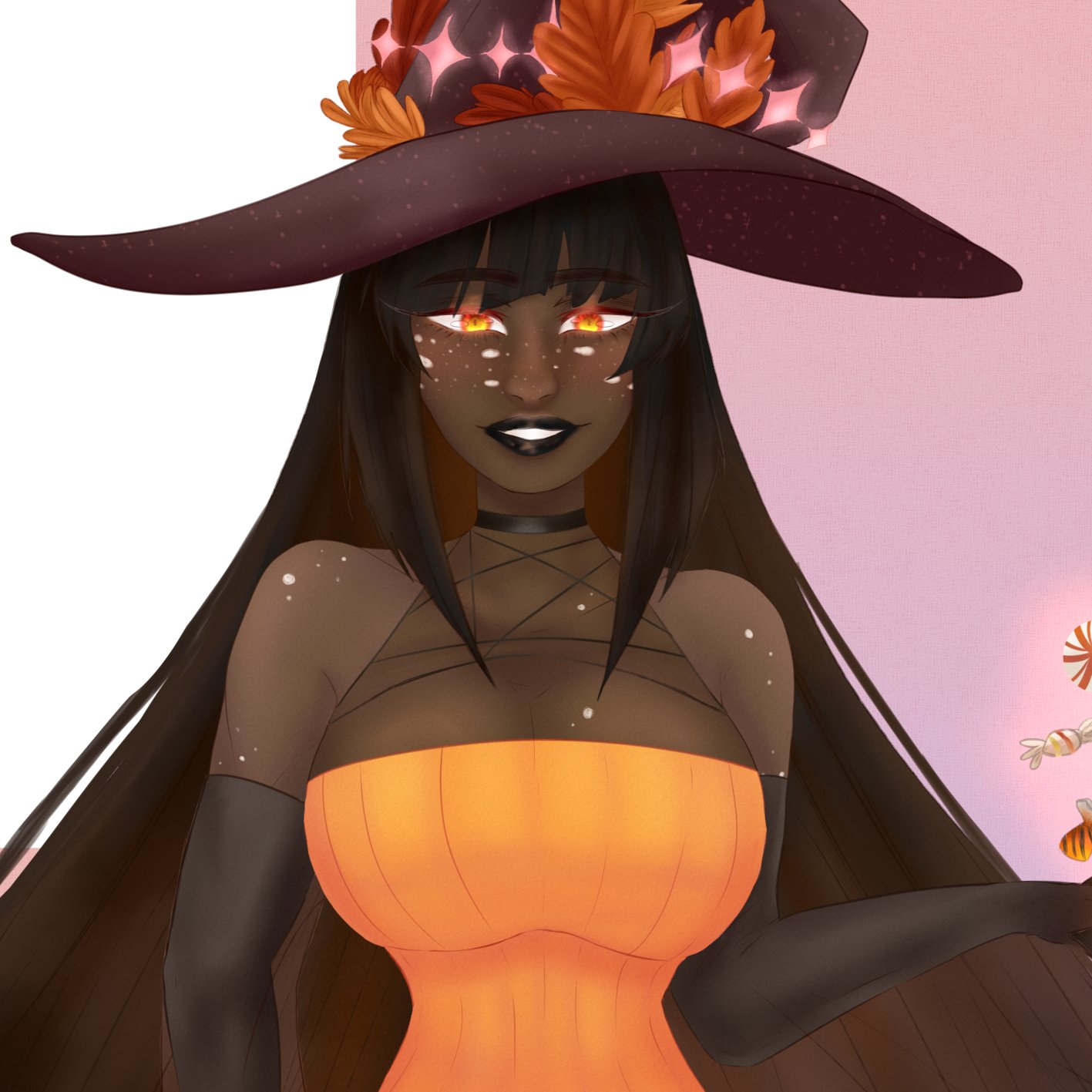 Tiddy witch big Goth Gf