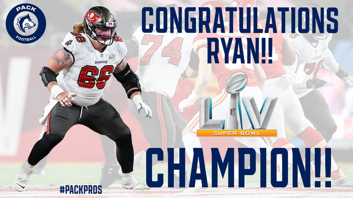 CSU Pueblo Football (@csupfootball) on Twitter photo From the ThunderBowl to a SUPER BOWL CHAMPION!! CONGRATS Ryan Jensen on winning #SuperBowl with the <a href="/Buccaneers/">Tampa Bay Buccaneers</a>! The ThunderWolves now have back-to-back Super Bowl Champs! Great season Mike Pennel. We are #PackProud of both of you! #PackPros
MORE - bit.ly/3cTOJhM From the ThunderBowl to a SUPER BOWL CHAMPION!! CONGRATS Ryan Jensen on winning #SuperBowl with the <a href="/Buccaneers/">Tampa Bay Buccaneers</a>! The ThunderWolves now have back-to-back Super Bowl Champs! Great season Mike Pennel. We are #PackProud of both of you! #PackPros
MORE - bit.ly/3cTOJhM
