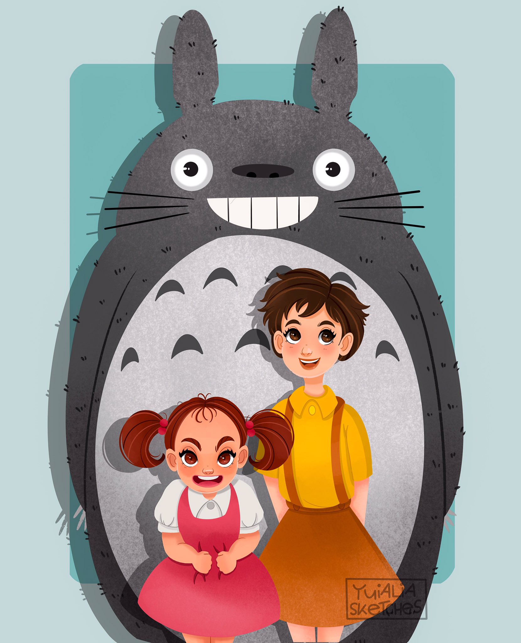 Yuialia Sketches Art Mei Satsuki And Totoro My Neighbor Totoro T Co Bvj37dltwe Twitter