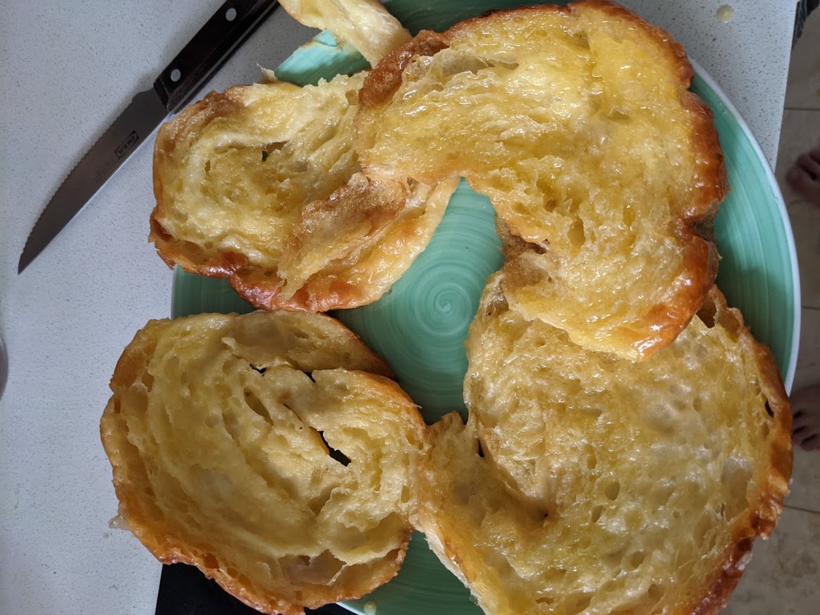 wait for them to cool a bit so you can break them up