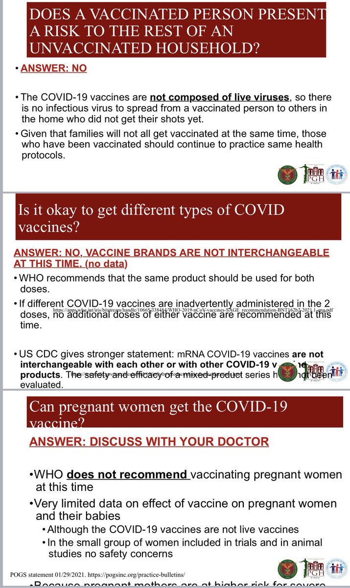Hindi po LIVE vaccine ang COVID-19 vaccines (hindi kayo magkakaroon ng covid19 kung mabakunahan).Pwede po ba sa buntis? Discuss with your doctor po. Dr. Berba’s slides: