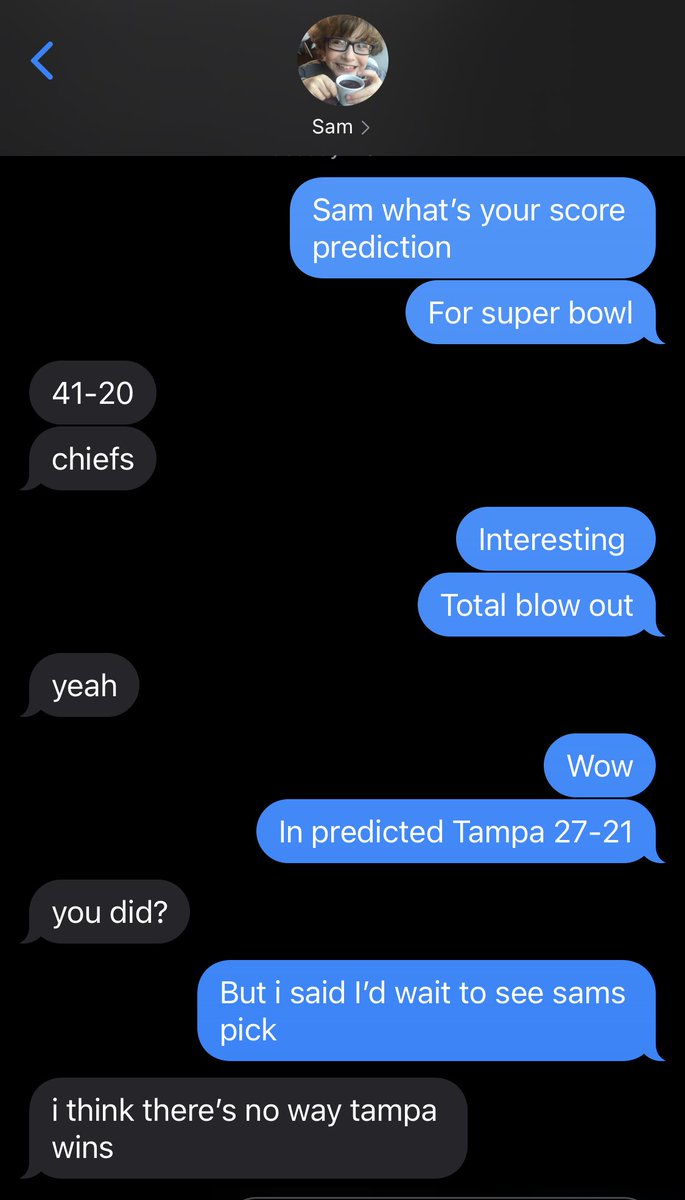 I’d never be so petty as to tweet a text exchange I had with my 13-year-old about the Super Bowl.