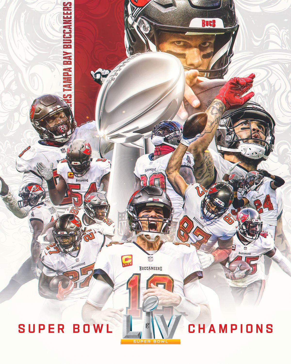 NFL on X: THE @BUCCANEERS ARE SUPER BOWL LV CHAMPIONS! #SBLV