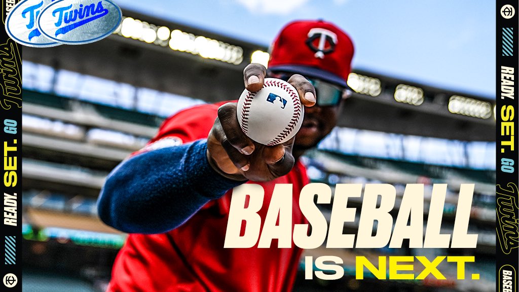 Twins's tweet image. On deck: ⚾️