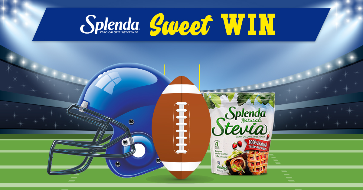 Splenda's tweet photo. Congratulations to the Tampa Bay Buccaneers on winning #SuperBowl LV!  

RT this if you think your team will be hoisting the Lombardi next season and you could win some Splenda Stevia to make your victory even sweeter. https://t.co/3SVfbfjsmb