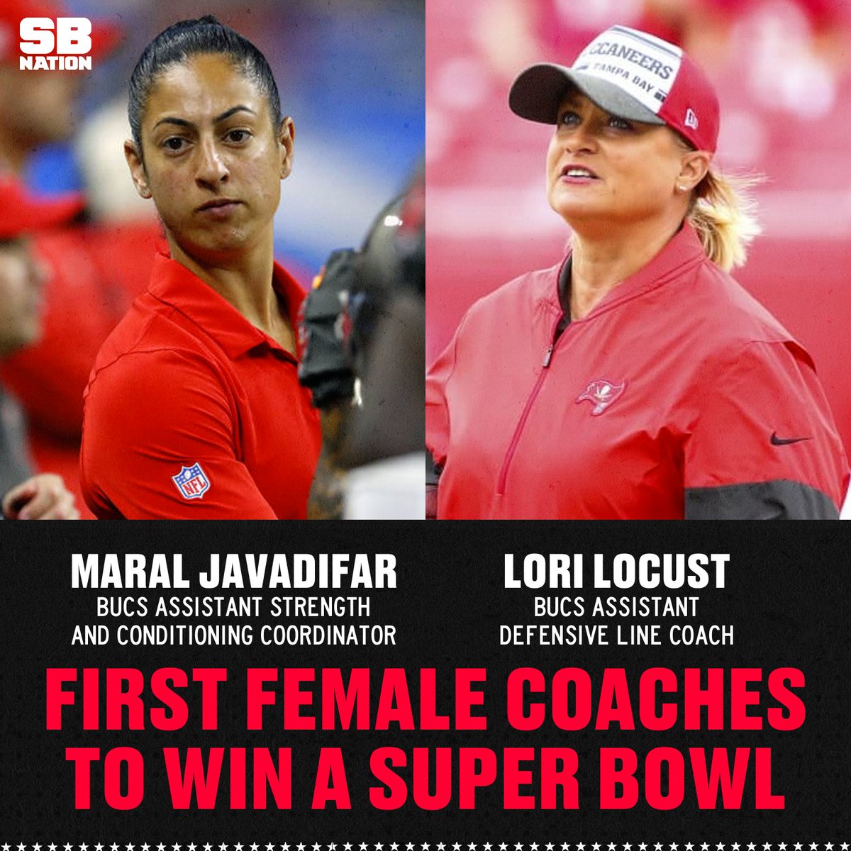 The first female coaches to win a Super Bowl 👏🏽