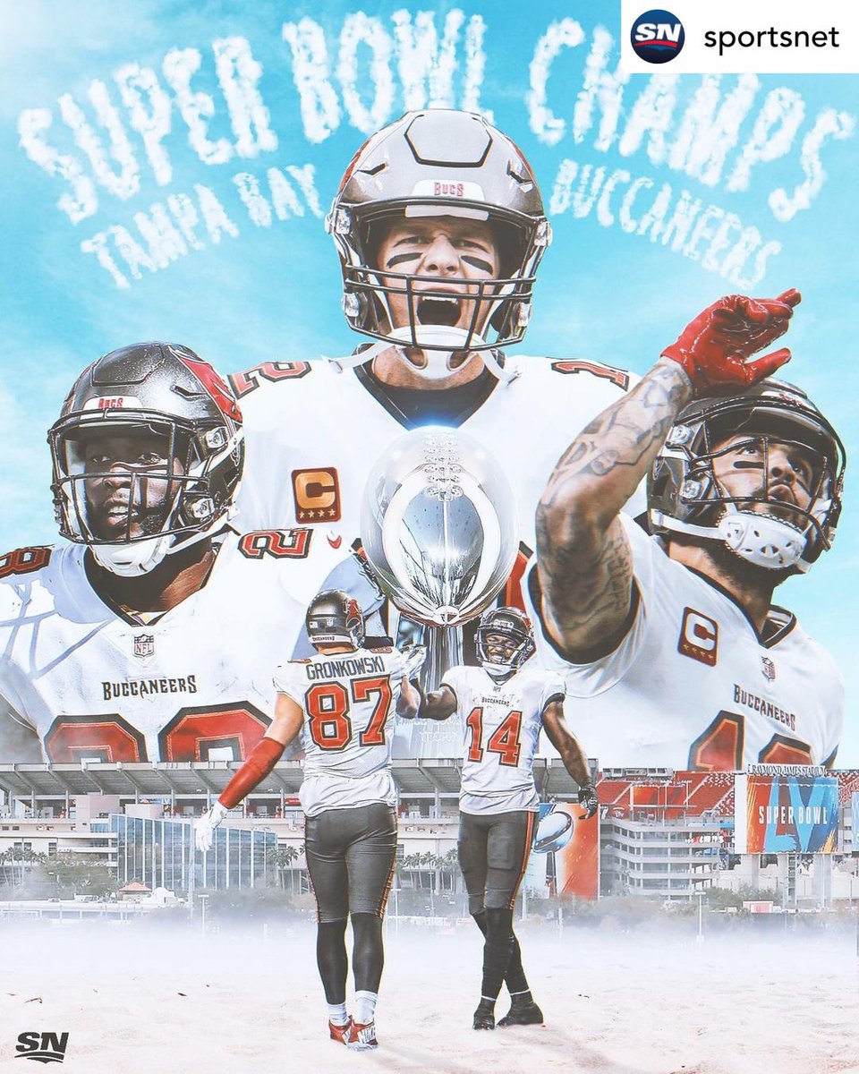 TTNPodcast's tweet photo. TAMPA BAY ARE SUPER BOWL CHAMPS🏆🏈 https://t.co/ezFW4Jjsmr
