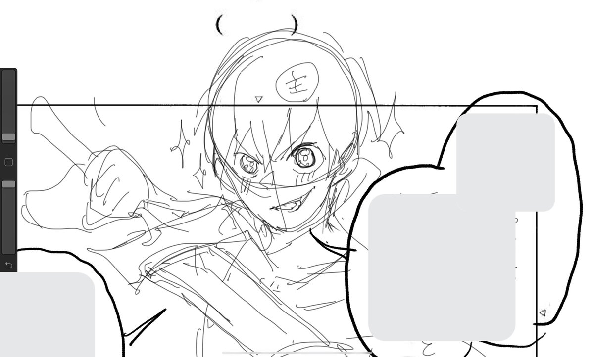 この顔ちょっと旦那の絵柄に似てる気がするなーと思いながら描いた 