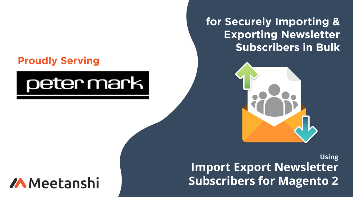 MeetanshiInc's tweet image. #Magento2 Import Export Newsletter Subscribers by Meetanshi offers the facility to import and export newsletter subscribers in bulk via CSV file 🚀
For more information, visit meetanshi.com/magento-2-impo…
#Magento2Extensions #Magento2ecommerce #Magento2Development