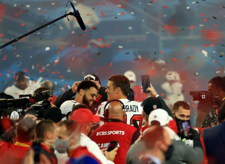 Fourthandone_'s tweet photo. Tom Brady wins his seventh superbowl ring after Superbowl 55 end 31-9 in favour of the Tampa Bay Buccaneers 

#SBLV #Brady #GoBucs https://t.co/lIJ6cjReba