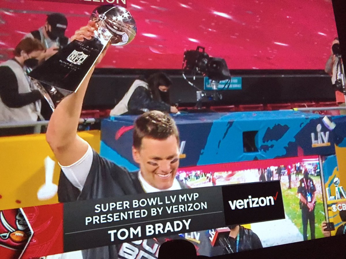 The greatest of all time!!!🏈🏈🏈 #TB12 #TampaBayBuccaneers  #SuperBowl