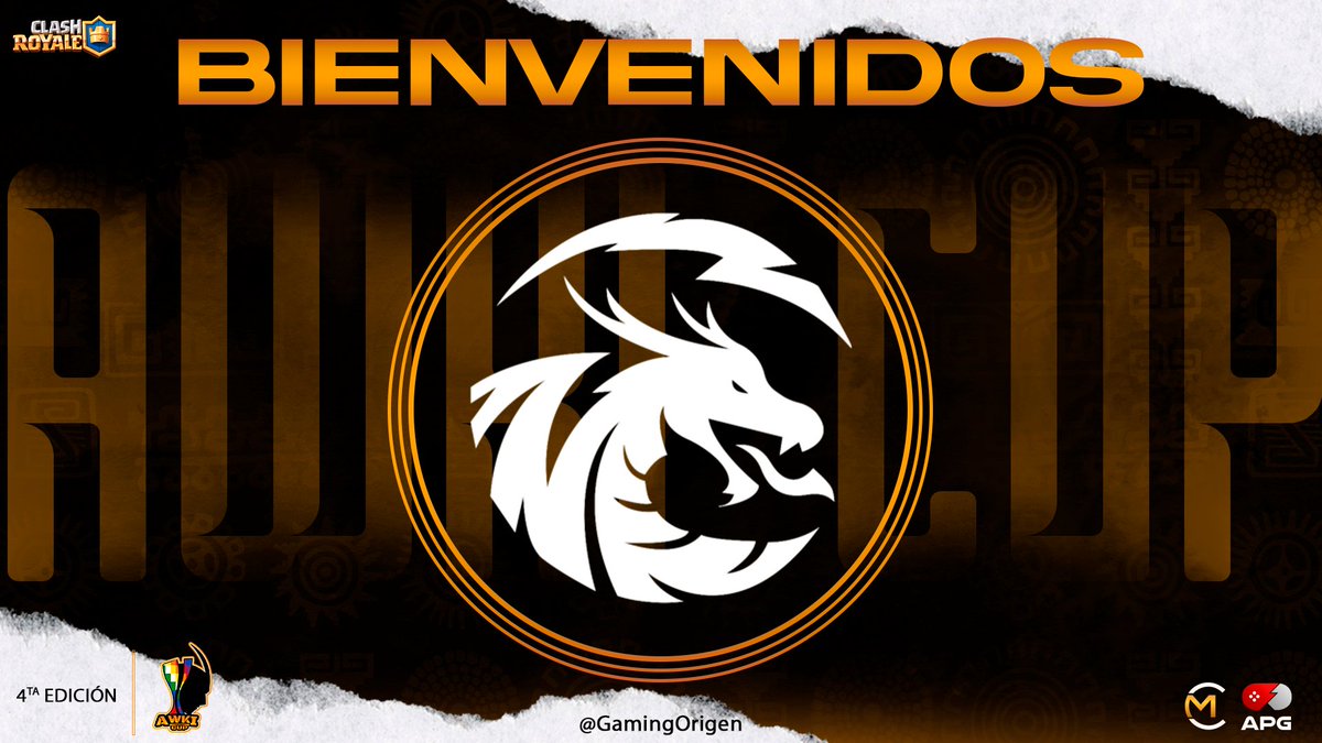 #CR AWKI CUP 🏆 4TA EDICIÓN🔥
⚔️ PRESENTACIONES⚔️ 13/32

⚔️| ORIGEN GAMING ⚔️
🌎| ECUADOR 🇪🇨

Damos la bienvenida a <a href="/GamingOrigen/">Origen Gaming</a>, dejarán en alto en nombre de su equipo ¿Serán los próximos campeones? 🔥

#ClashRoyale #Supercell #Gaming #Notilt #Awki_Cup