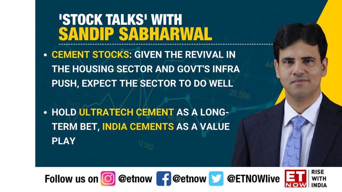 ETNOWlive's tweet photo. #MarketsWithETNOW | In which stocks does @sandipsabharwal see value? Check out his #StockTalks here https://t.co/9onKSJDg2z