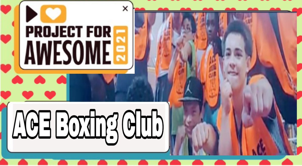 ABCBoxingINC's tweet image. I've chosen ACE Boxing Club for my designated Charity I'll submit for Project for Awesome. Community Event Feb 12-14 where people submit Charity Videos to compete for $ for Charity. 2020 they raised $1.5 Mil divided by the top 25 voted Charities. #P4A2021

projectforawesome.com