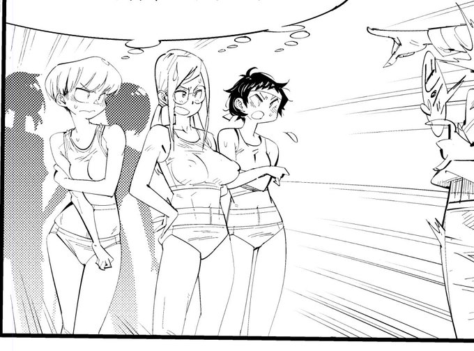 こないだのを大きくして。エロいコマじゃないので気を楽にして描いてるけど、この感じが一番良い。これで全部やるべき。 