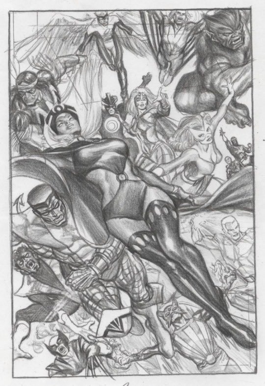 #xmen #pencil @comics_mercury #marvel #mondaythoughts 