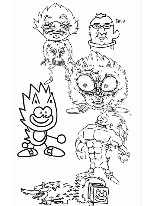 Old sketches scanned from my textbook 
